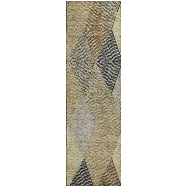 Premium Machine Washable Prisco Mocha Rug