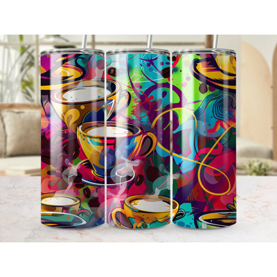 Choose Handmade Tumblers 591 mL Vacuum Insulated Stainless Steel (18/8) Travel Tumbler with Straw