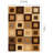 Vintage Checkered Brown Area Rug-107120125