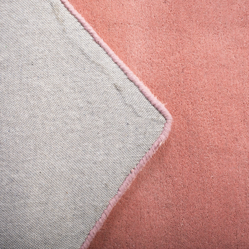 Tapis pivoine en laine touffeté à la main, Rectangle 4 pi x 4 pi 6 po