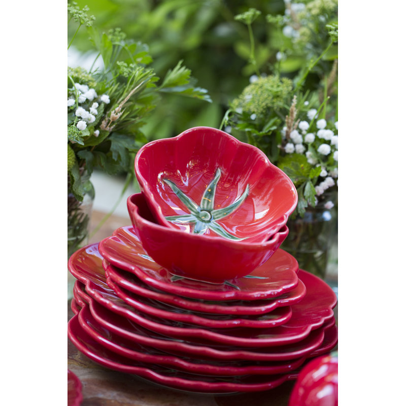 Tomato Earthenware Bread And Butter Plate