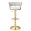 Tabouret tournant en velours-2004016696