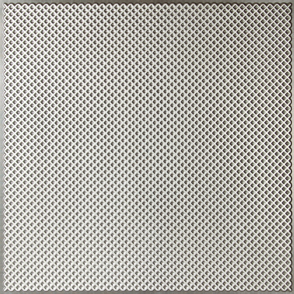 Kingsbridge 23.75'' L x 23.75'' W Vinyl Ceiling Tile In Antique Silver (Set of 10) uDecor