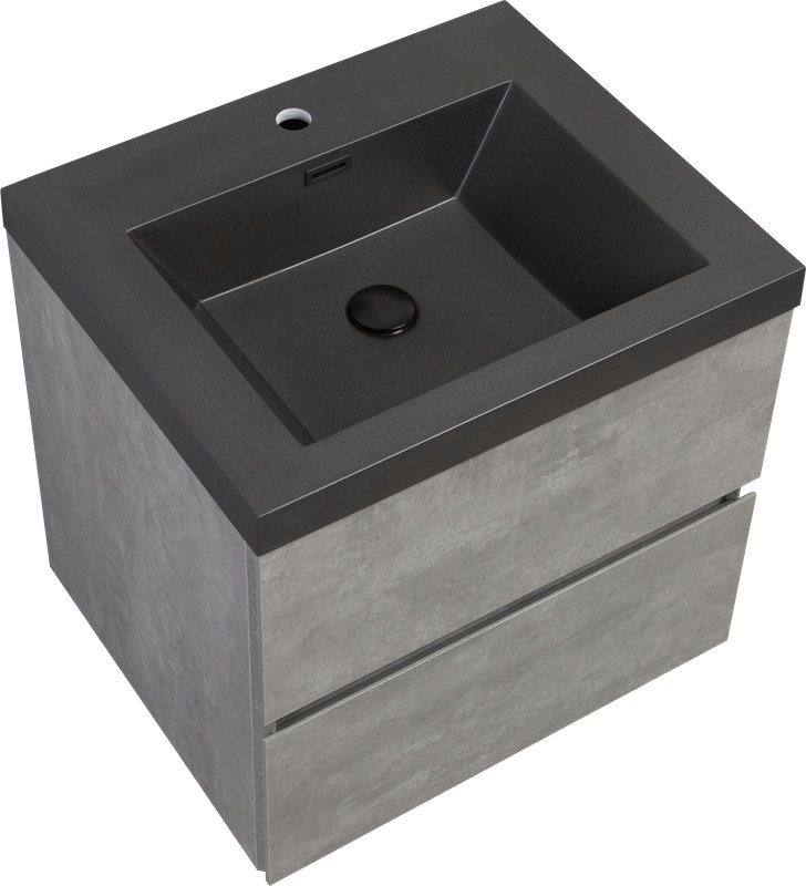 Meuble-lavabo simple 24 po avec comptoir en quartz