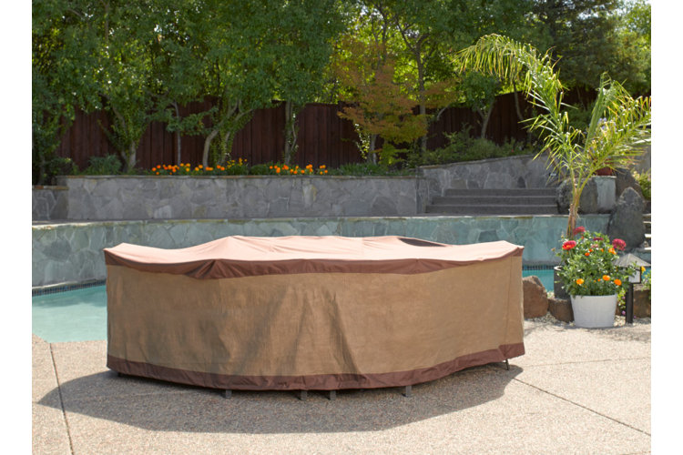 Wayfair Basics® best outdoor furniture cover for a patio next to a pool.