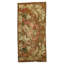 1750s Brown Floral Antique England Axminster Rug 4' x 8' 8" Knotted Wool Carpet