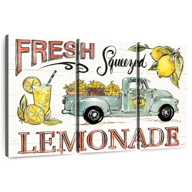 Plaque murale «Lemonade Stand I», H 32 po x l 50 po