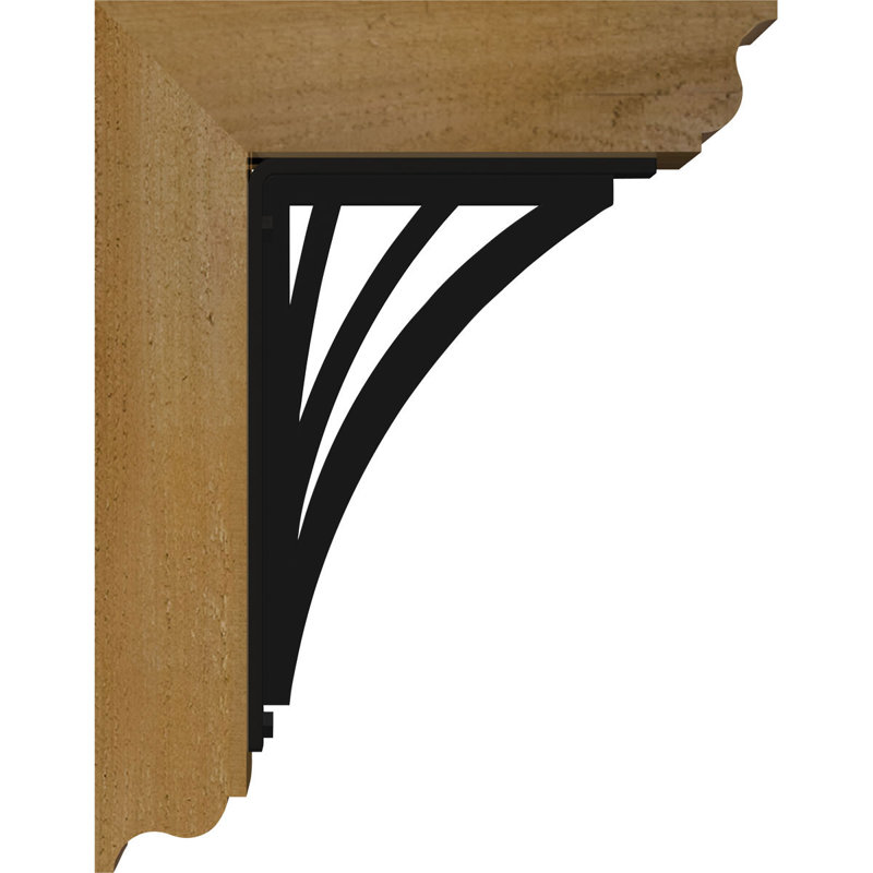 Support de fixation traditionnel 4 po Nevio, 18"H x 15 1/2"D, Cèdre rouge de l'Ouest l 3 1/2 po x T 4 po (lisse