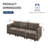 Tomario 85" Upholstered 3 - Seater Modular Sofa With Storage Ottoman-73474442