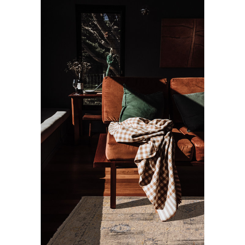 Modern Oushak  Grey Rug 4'0" x 5'8"