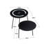 Aatreya Glass Top Abstract End Table