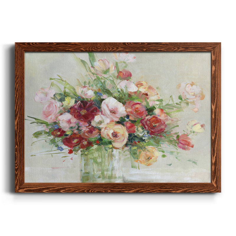 Just Peachy - Toile encadrée de qualité supérieure - prête à être accrochée, Érable, H 20 po x l 17 po x P 1,5 po