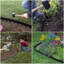 Bordure d'aménagement paysager, bordure de jardin de 40 pi 2 po de hauteur avec ciseaux, bordure de pelouse avec 36 pointes de jardin et 2 connecteurs, bordure en PP&PE robuste pour l'aménagement paysager, jardin, pelouse, noir-121303602