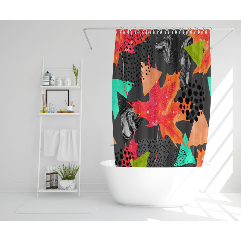 Barrientos Polyester Shower Curtain, 168cm H x 168cm W