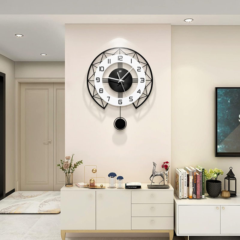 Modern Silent Pendulum Wall Clock