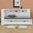 Daybed With Storage Shelves, USB And Trundle-1873293059