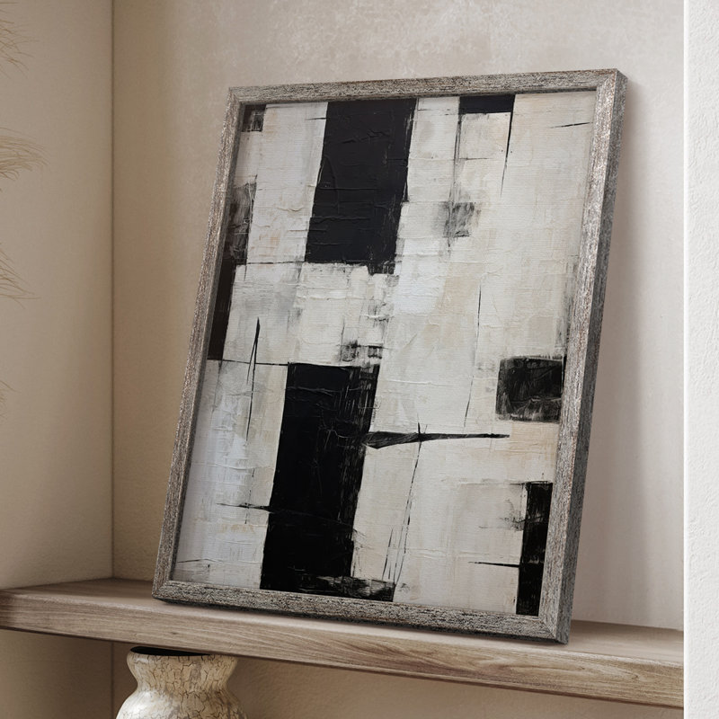 ABSTRACT Series CEC XXXVII, reproduction encadrée - bois massif, H 30 po x l 24 po