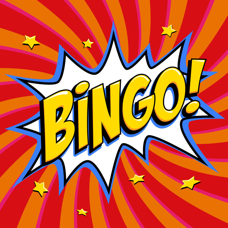 Bingo Lottery Poster by Mspoint - Wrapped Canvas Print, 51cm H x 51cm W x 3.8cm D