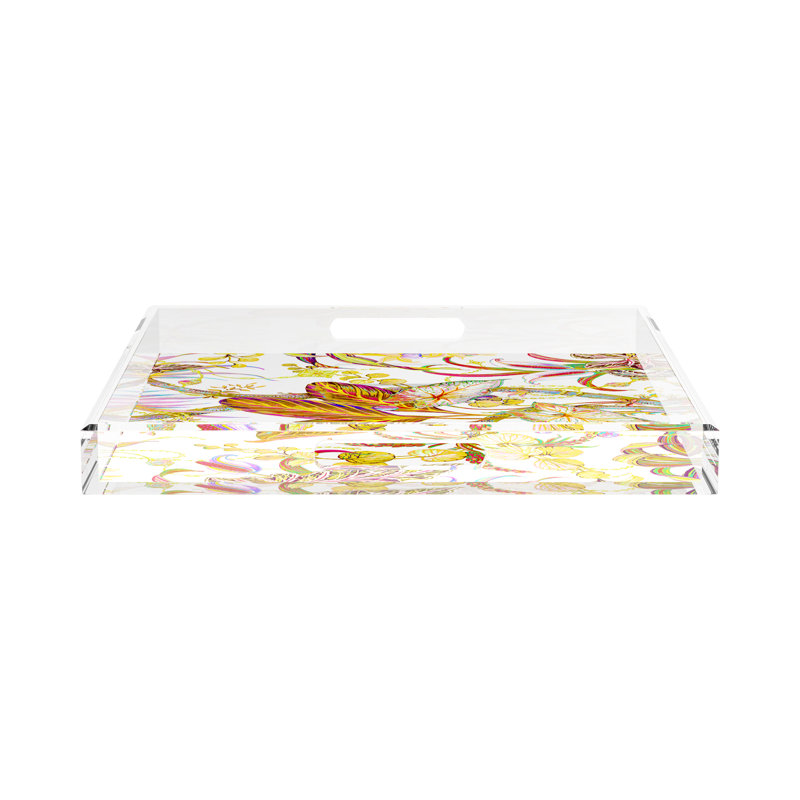 Plateau décoratif Amazonia, Splendeur, L 18 po x P 18 po x H 2 po