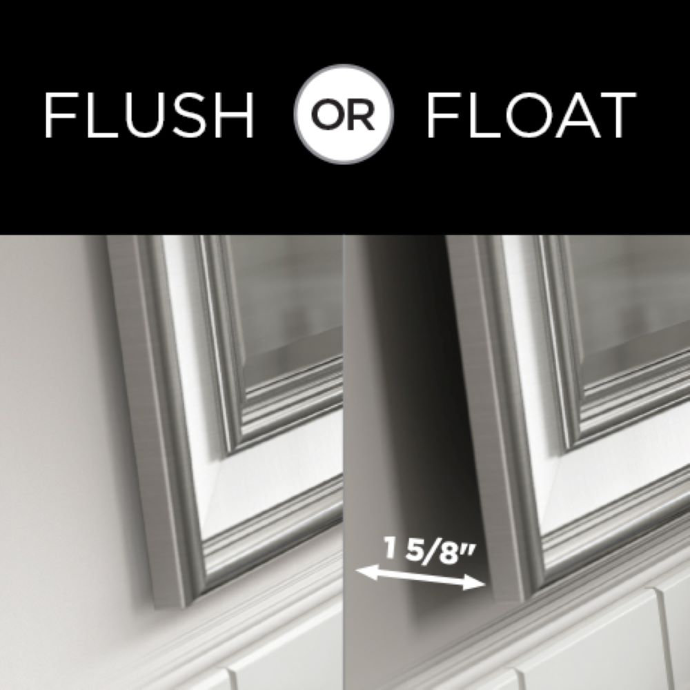 Delta Rectangular Standard Float Mount Frameless Bathroom/Vanity Mirror