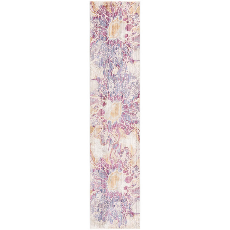 Orianthi Abstract Indoor Rug, Runner 2'6" x 12'