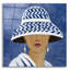 «Lady with Hat II» par Silvia Vassileva, art mural en verre acrylique-2107699954