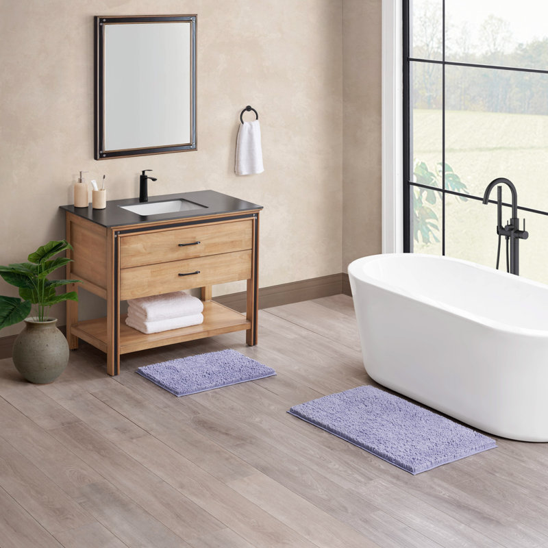 Aguon Non-Slip Bath Rug, Lavender