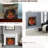 Infrared Electric Fireplace With Removable Trim Kit, 1500W Heat Generator, Smokeless Firebox, Adjustable Flame & Ember Brightness, 5000 /Hour, 400 Sq. Ft. Heating Area, 3 Installation Ways, /Ul