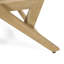 2 fauteuils club d'extérieur - Support en bois brun résistant à l'usure - Paquet de 2