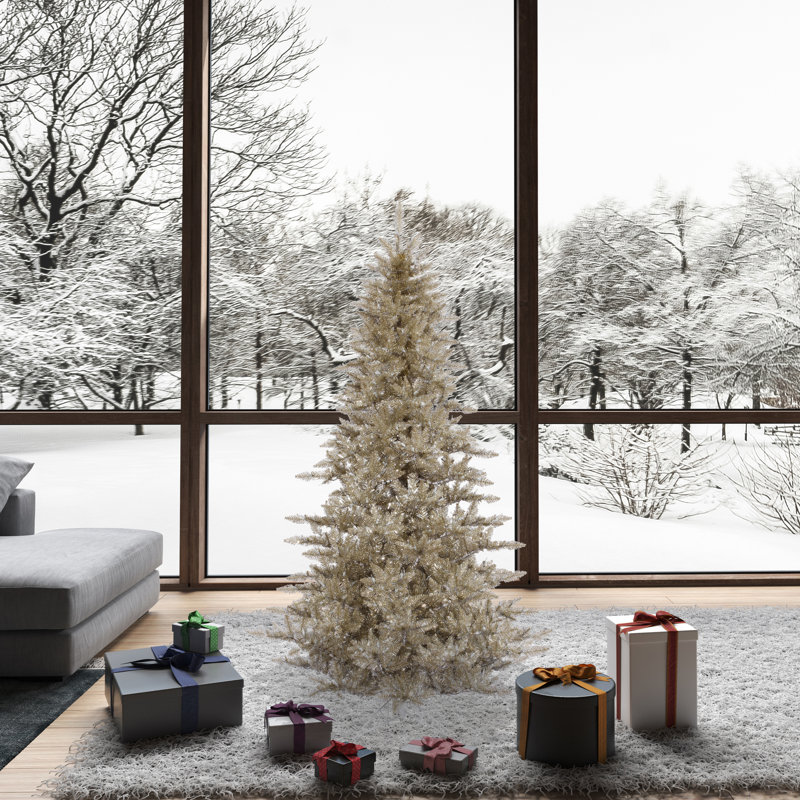 7.5' Champagne Fir Artificial Christmas Tree, 6.5' H