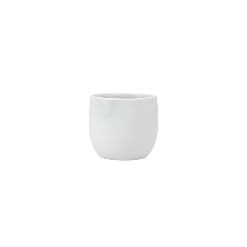 Cloud Terre Iceland  Stoneware, 3" Cup (Set of 4), Volcanic Gray, Thermal White