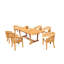 Lenong Outdoor 7 - Piece Teak Dining Set