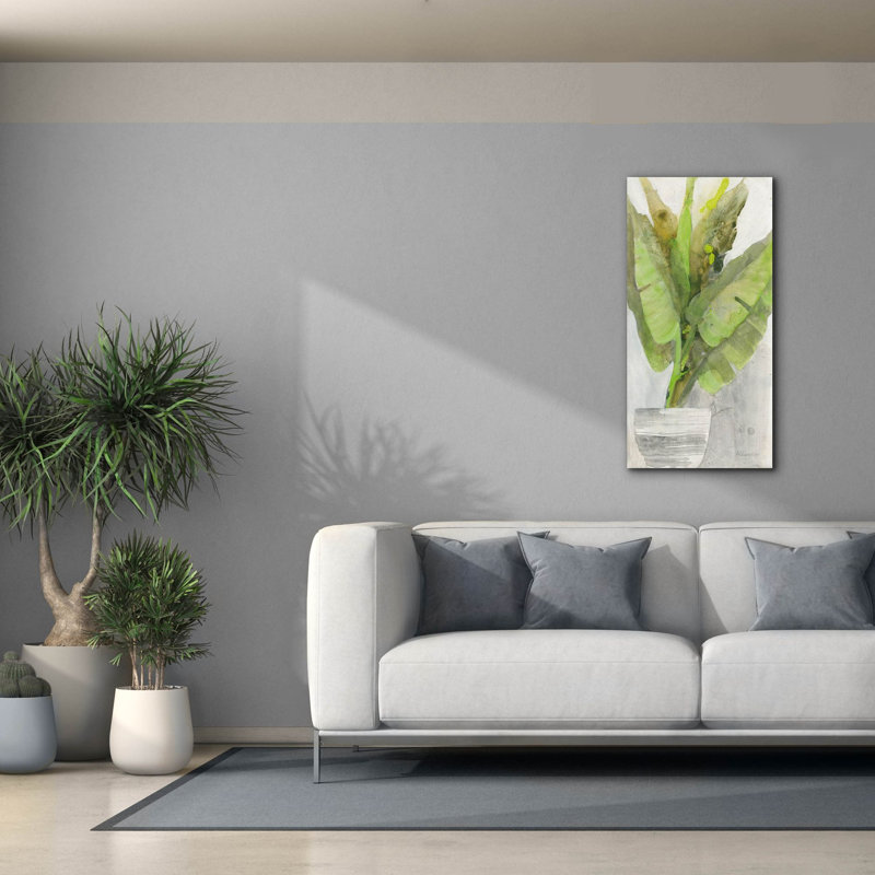 'Tropical Planter 2' by Albena Hristova Canvas Wall Art, 40" H x 20" W