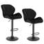 Dequavious Swivel Upholstered Adjustable Height Counter Stool with Metal Frame-1219809664