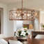 Lustre tambour en bronze 6 lumières Phillipston