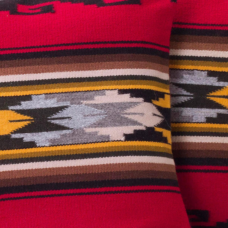 Geometric Wool Blend Pillow Cover