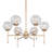 Ledger 6 - Light Dimmable Wagon Wheel Chandelier