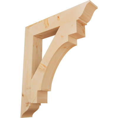 H 5.5'' W D Wood Bracket / Corbel