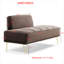 Banc rembourré en velours Gudren-1020372364