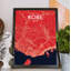 Kobe City Map - No Frame Print-1920525718