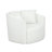 Rory White Sherpa Swivel Accent Chair