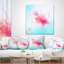 Coussin lombaire en aquarelle floral fleur