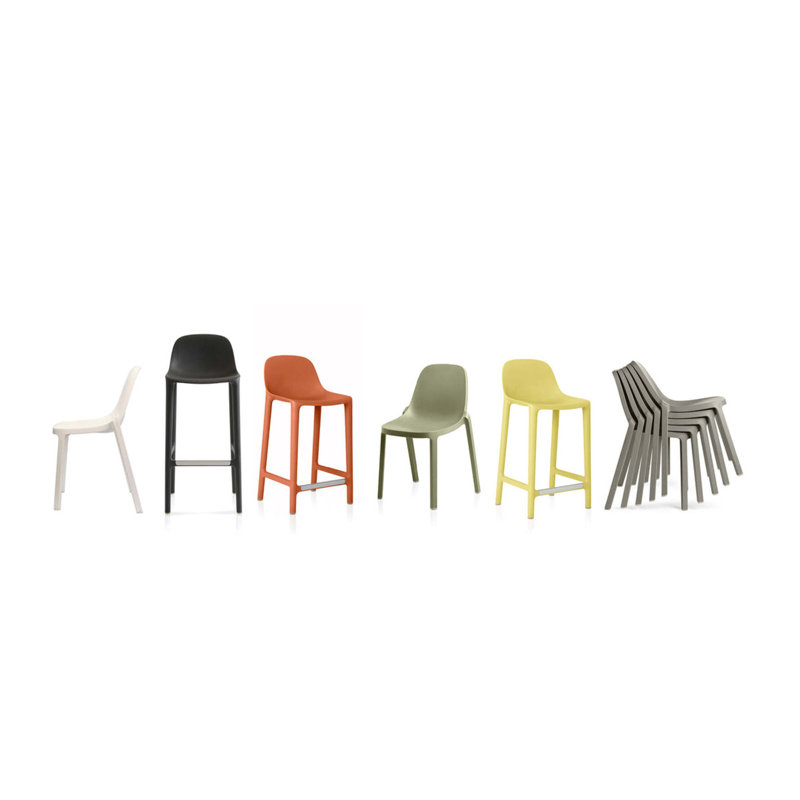 Broom Stool, Light Gray, Counter Stool (24" Seat Height)
