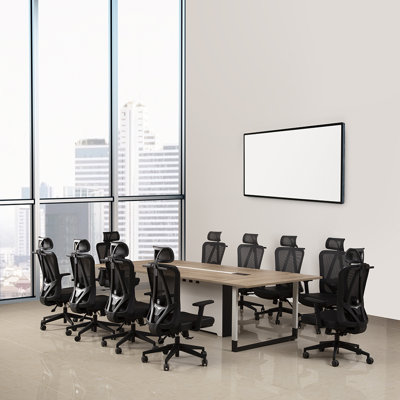 Osmani Rectangular Conference Table and Chair Set