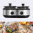Sunvivi Dual Pot Slow Cooker, 2 x 1.25 Qt-91992461