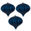 5.7" White Matte Onion Ornament UV, 3 Per Bag-767946294