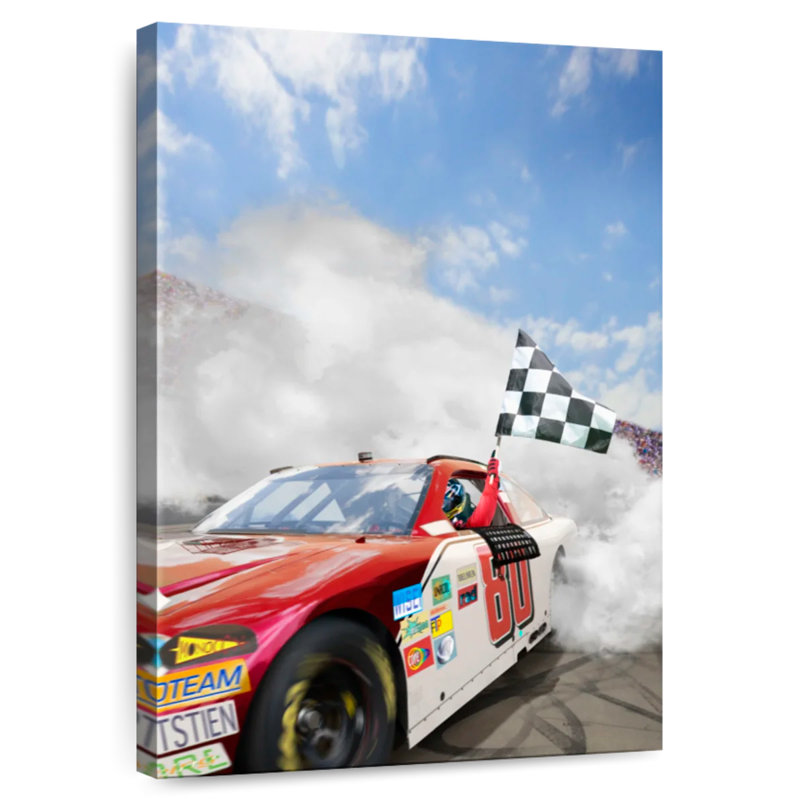 Mehar Nascar Race Car, 30" H x 20" W