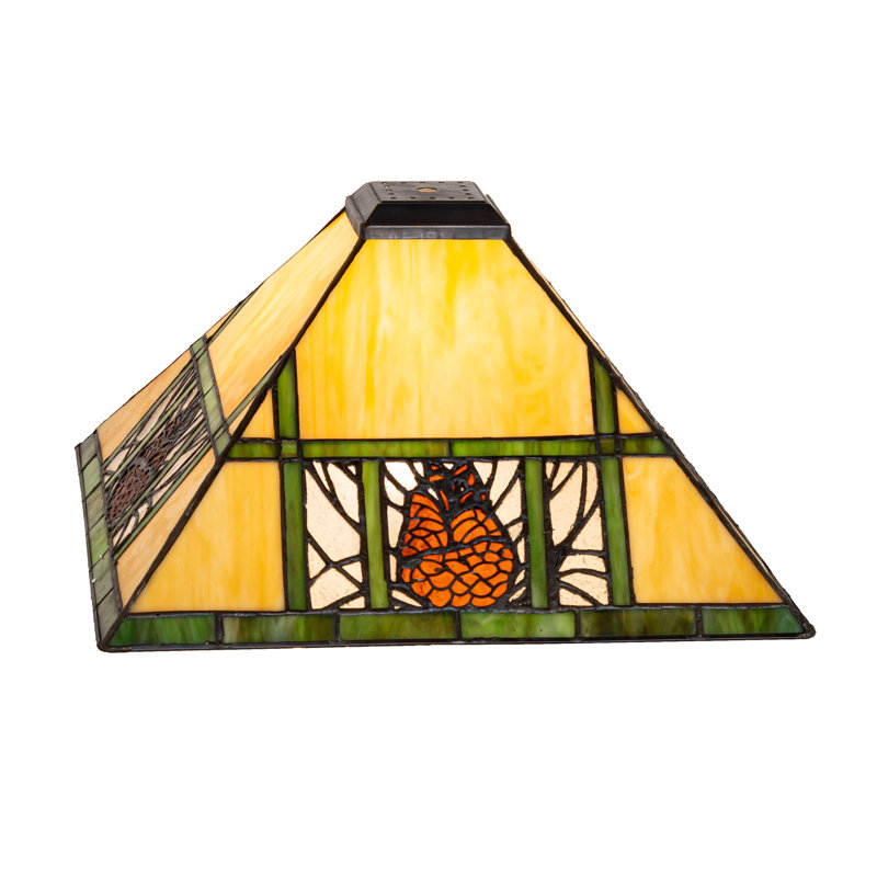 14" Square Pinecone Ridge Shade