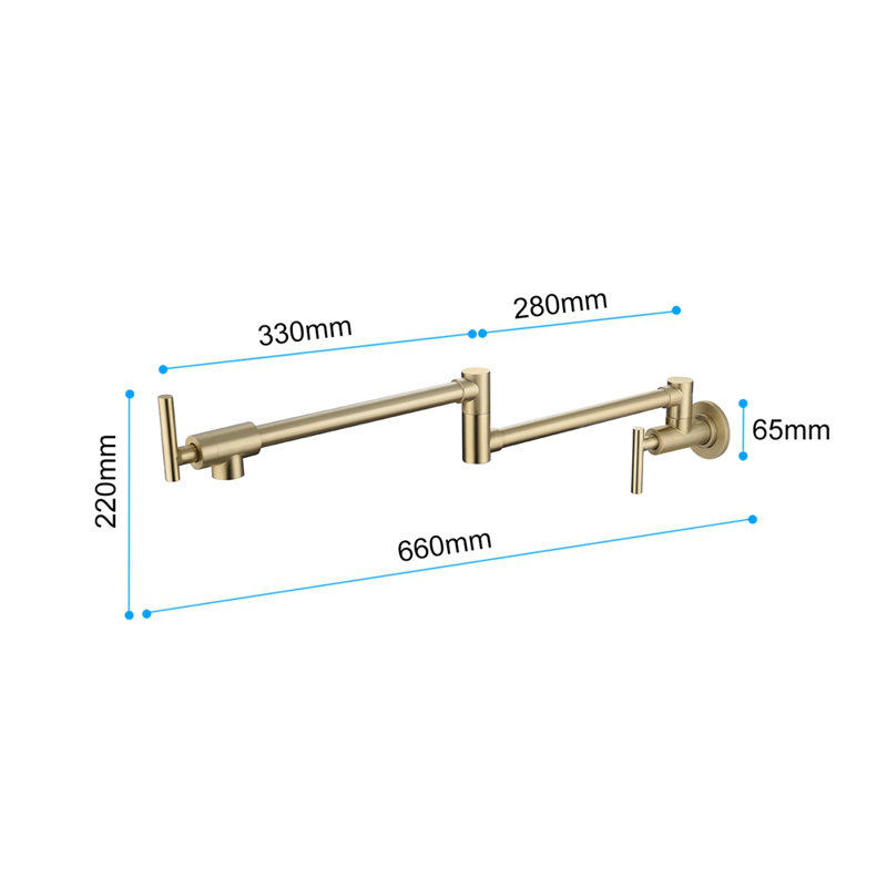 Pot Filler with Accessories, Gold