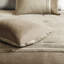 Édredon pour lit très grand brun clair - édredon 7 pièces en faux suède avec boutons décoratifs-130165024-130165026